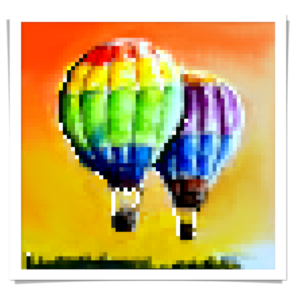 Hot Air Balloon pixel