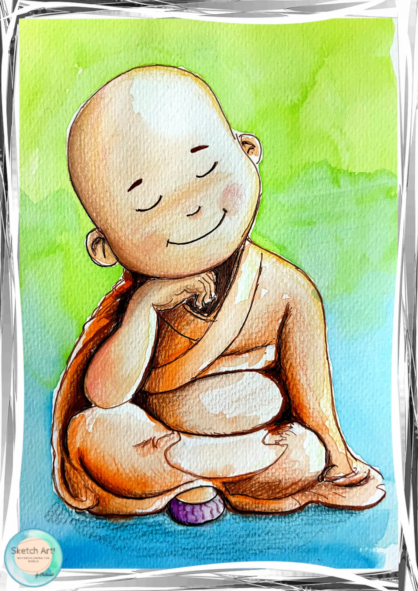 Little Monk Thinking