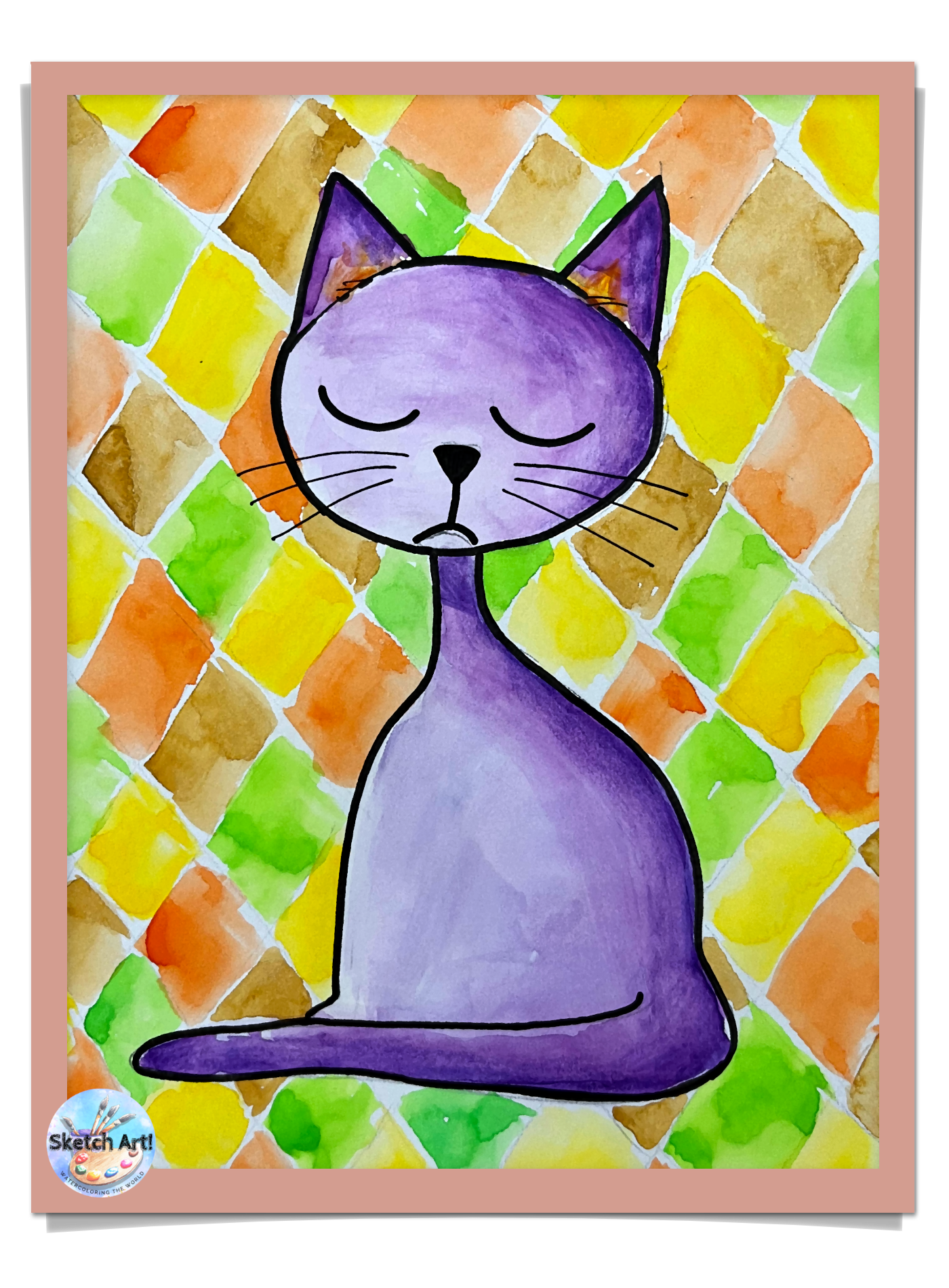 Purple cat