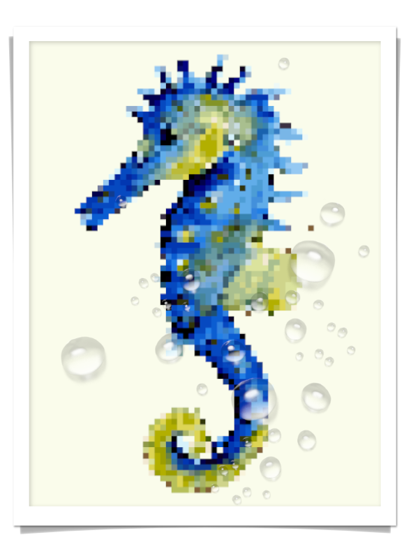 Seahorse pixel